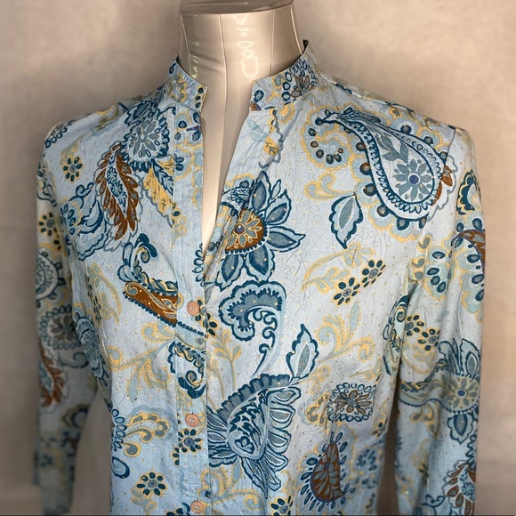 First Issue Y-Neck 3/4 Sleeve Blouse - Picture 7 of 11